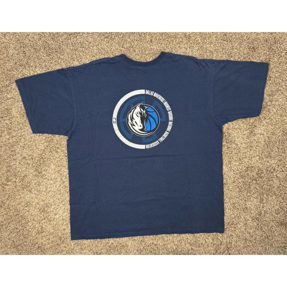 90S Dallas Mavericks Shirt Men l Center Check Double Sided
